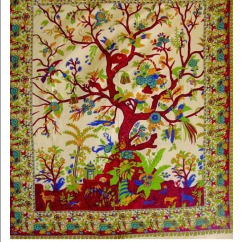 Tree Of Life Double Tapestry Urban Outfitters